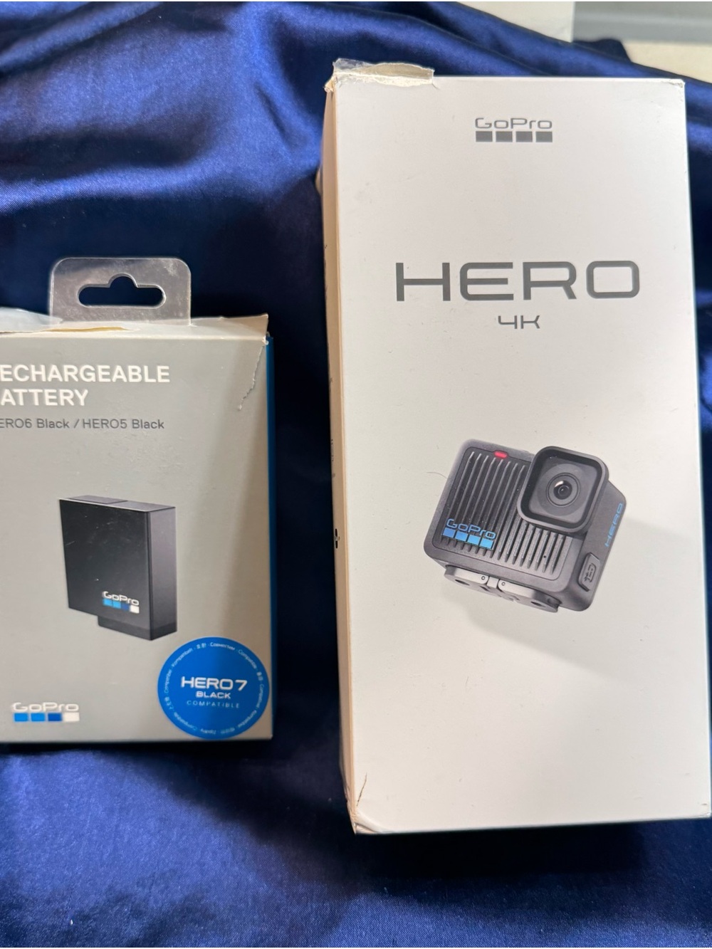 GoPro HERO 4K Camera Box and Rechargeable Battery - Black